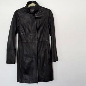 Cole Haan soft leather coat